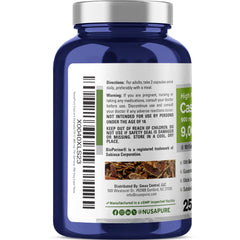 NusaPure Cascara Sagrada capsules in bottle for easy daily routine.