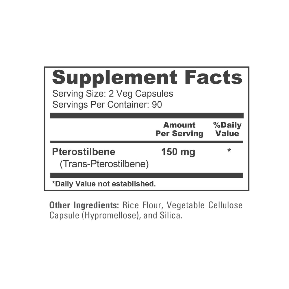 NusaPure Pterostilbene packaging opened to reveal a 90-day supply.