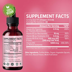 NUSAVA B12 drops bottle cap enables easy sublingual use.