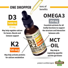 NUSAVA D3 K2 Drops vanilla flavor makes daily use pleasant and convenient.