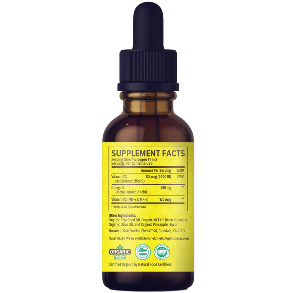 NUSAVA USA-made label with global ingredients