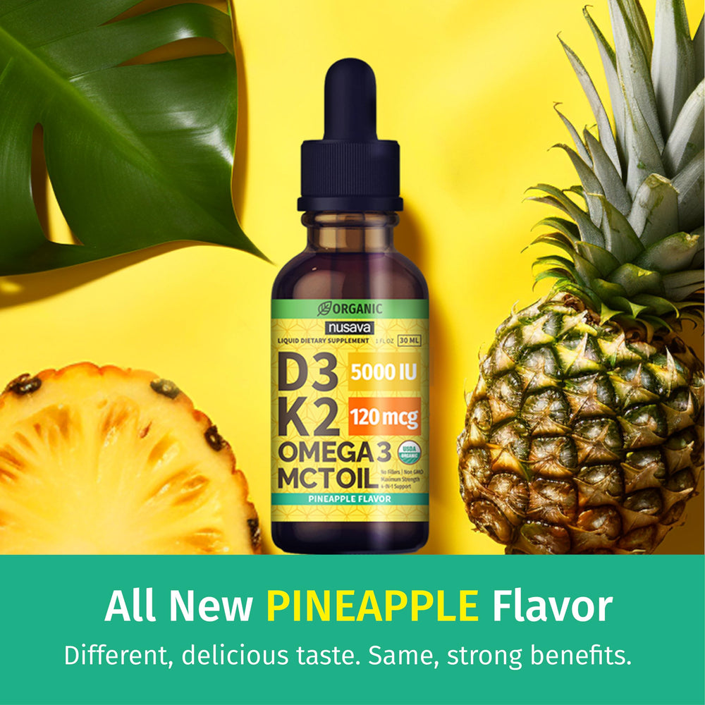 NUSAVA D3 K2 drops dropper provides precise, convenient dosing