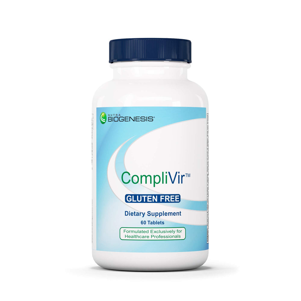 Nutra BioGenesis CompliVir bottle front promoting daily immune support.