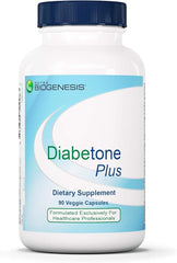 Nutra BioGenesis Diabetone Plus bottle for daily metabolic balance.