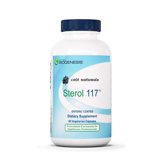 Nutra BioGenesis Sterol 117 bottle front shows plant sterols for daily wellness