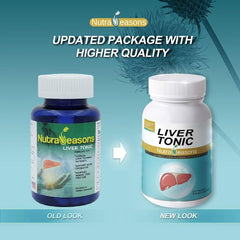 Nutra Seasons Liver Tonic label detail showing dosage and ingredients for informed use.