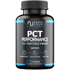 Nutra Simple PCT bottle label for post-cycle support.