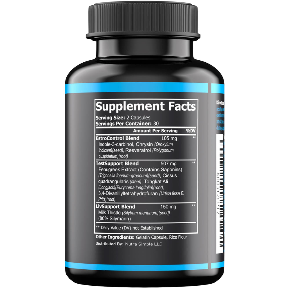 Nutra Simple PCT for men used as part of daily training routine.