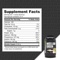 NutraBio Casein Night Shake setup showing glass and powder for steady amino acids.