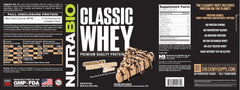 NutraBio Classic Whey flavor closeup reveals rich chocolate peanut butter profile