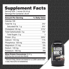 NutraBio Classic Whey tub front showing clean labeling and no fillers