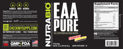 NutraBio EAA Pure after-workout shake with ice