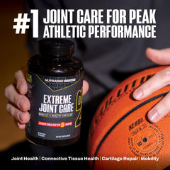 NutraBio Extreme Joint Care collagen type II focus indicating cartilage health benefits.