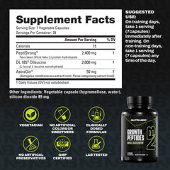 NutraBio Growth Peptides athlete training scene suggesting endurance benefits.
