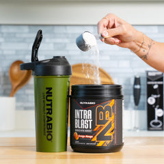NutraBio Intra Blast electrolyte matrix supports hydration during tough workouts.