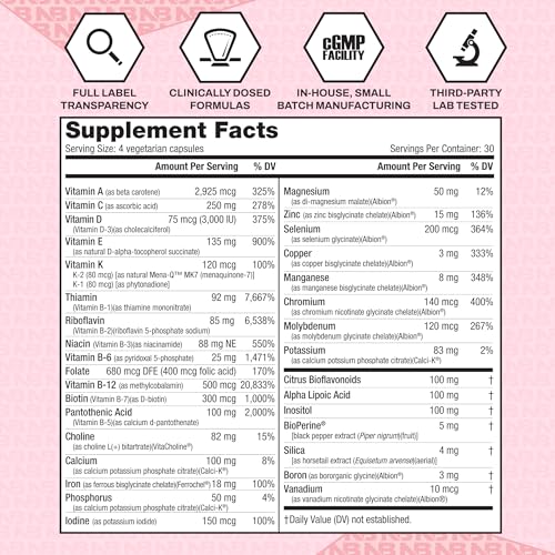 NutraBio Multisport for Women USA made badge on packaging