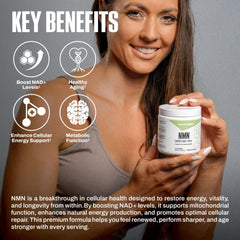 NutraBio NMN label detail focusing on serving size and 500 mg per serving