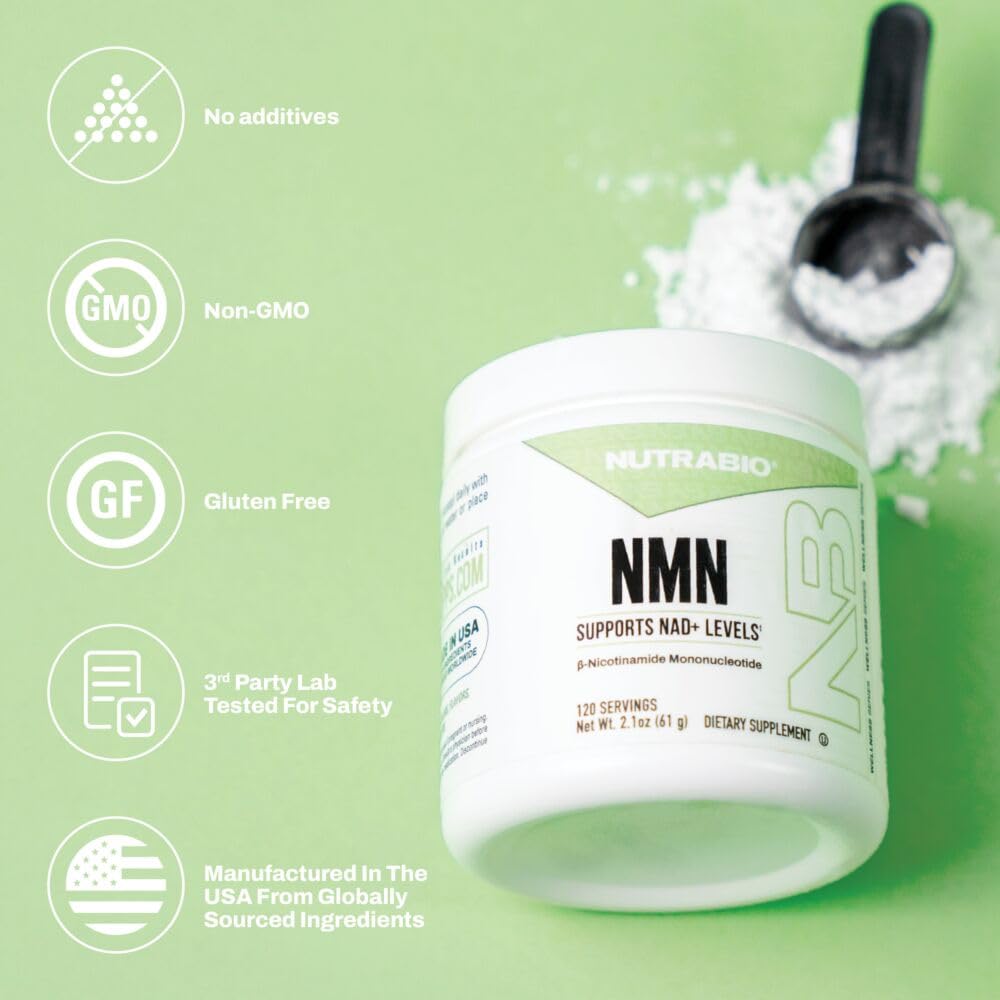 NutraBio NMN packaging close view highlighting convenient packaging