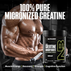 NutraBio bottle with clear label reinforcing decades of experience