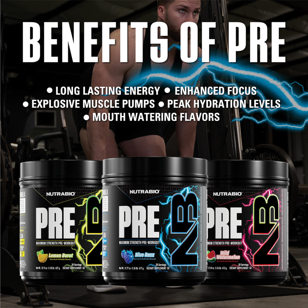 NutraBio Preworkout Blue Razz label detail highlights ingredients
