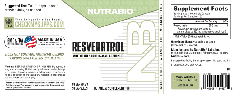 NutraBio Resveratrol lifestyle graphic illustrating antioxidant defense.