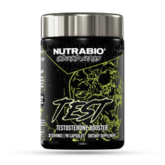 NutraBio Unbound Test bottle front showing bold branding and energy-focused use case