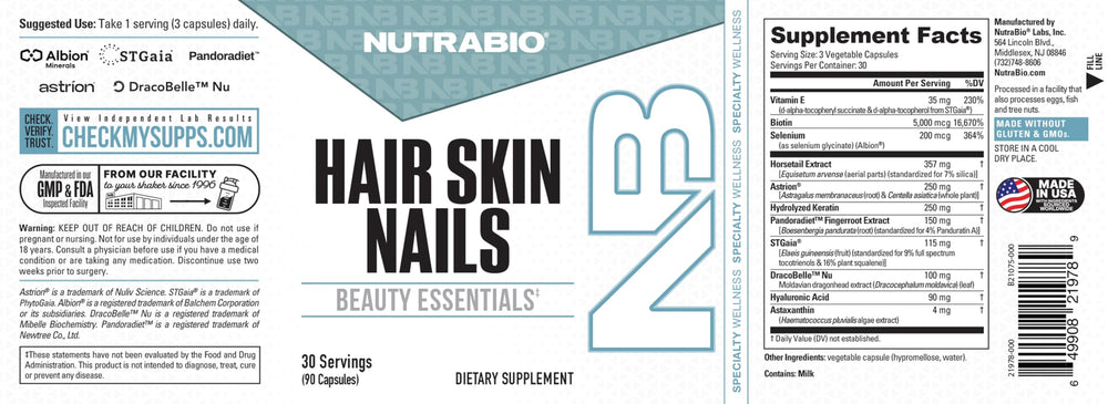 NutraBio wellness morning routine image conveying beauty from within.