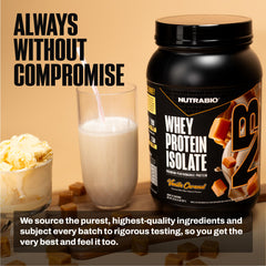 NutraBio packaging highlights low-carb and low-calorie options