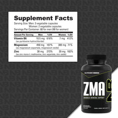 NutraBio ZMA bottle pour showing easy serving for nightly routines.