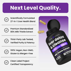 Artichoke leaf extract close-up highlights detoxifying ingredients.