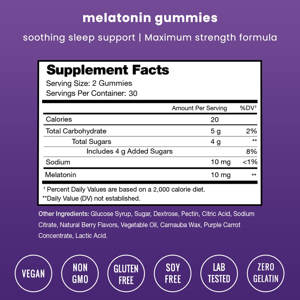 Close-up of NutraChamps melatonin gummies strawberry flavor for easy bedtime ritual