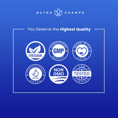 NutraChamps Two-pack 90 gummies label illustrating value and convenience