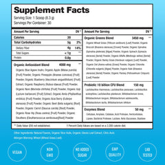 NutraChamps Super Greens travel pack for on-the-go nutrition.