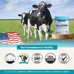 Nutragenis colostrum bioactive nutrients overview image highlighting 400+ nutrients.
