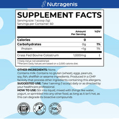 Nutragenis USA-made quality and sustainable sourcing focus in product packaging.