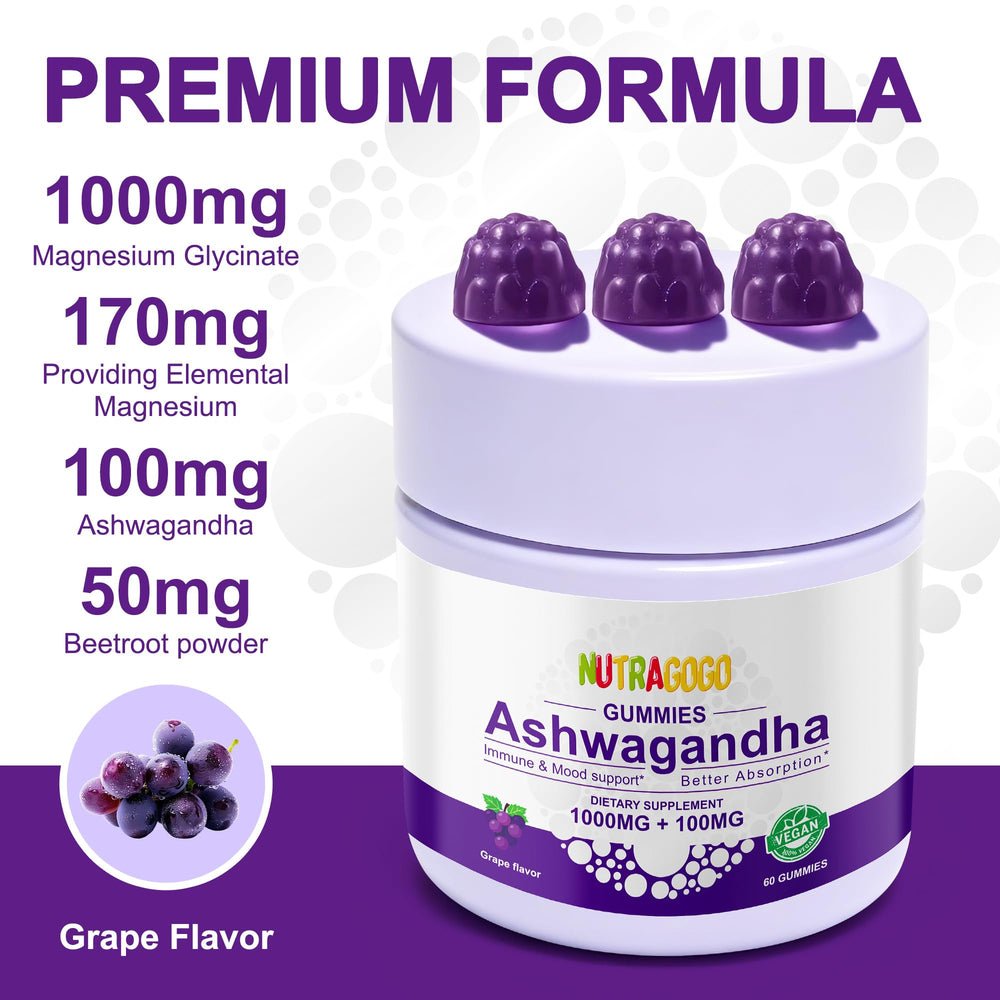 NUTRAGOGO gummies suitable for kids and adults; family-friendly mood support.