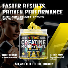 NUTRAGOGO Creatine Gummy on-the-go bottle ideal for travel