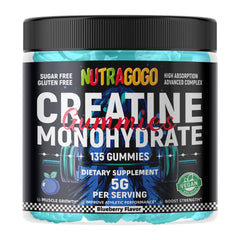 NUTRAGOGO Creatine Gummy packaging displayed on a store shelf