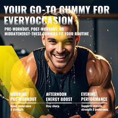 NUTRAGOGO Creatine Gummy pineapple-chew close-up with vibrant flavor