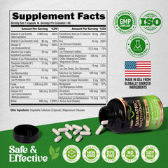 NutraHarmony Bariatric Multivitamin USA-made seal on packaging.