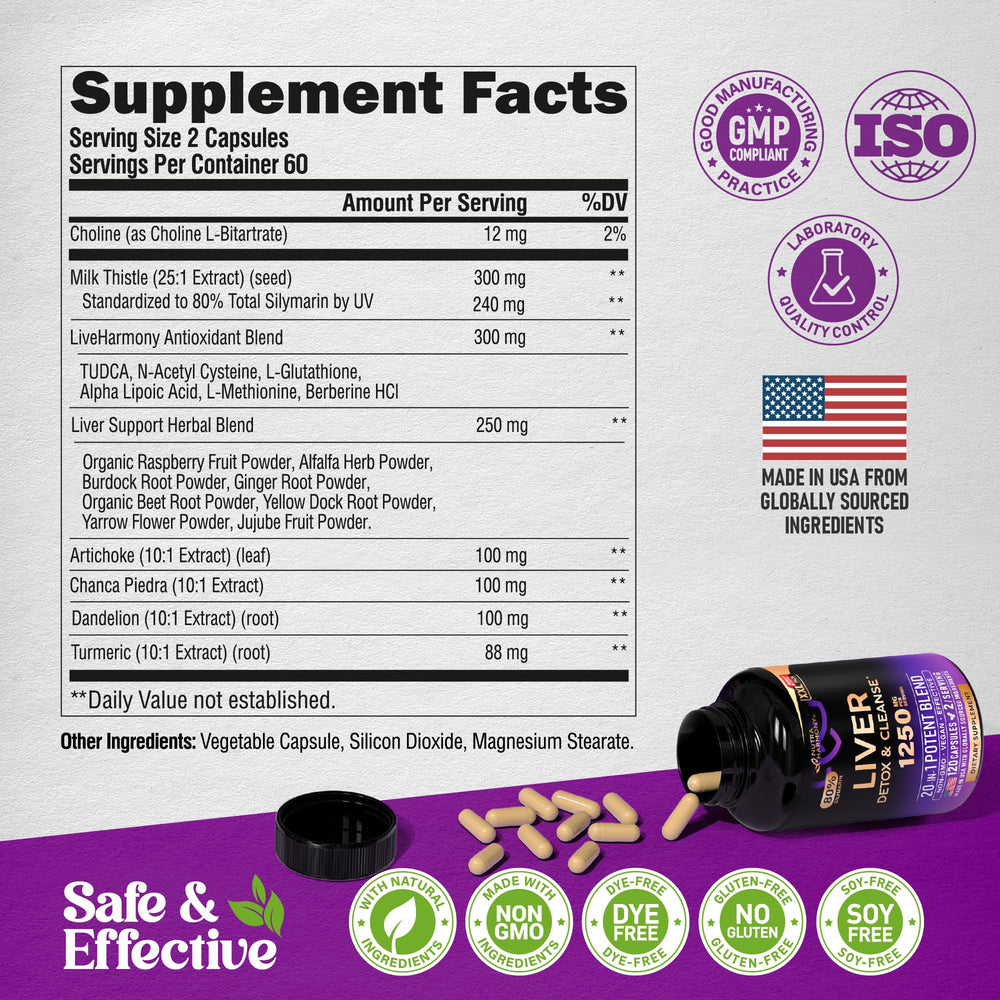 Nutraharmony bottle pour capturing easy daily routine for liver care.