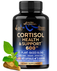 NUTRAHARMONY cortisol-women-bottle balances daily stress naturally