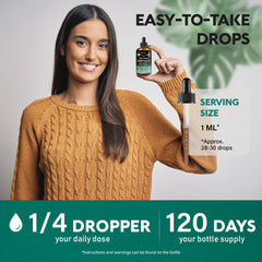 NutraHarmony Lymph Drops cleavers stems showing lymph support imagery