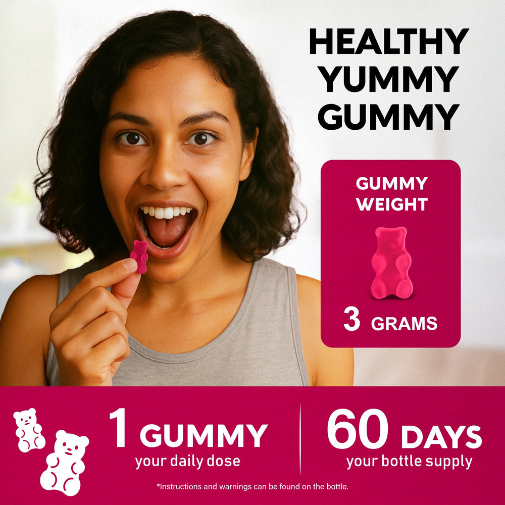 NUTRAHARMONY morning routine with gummies for energy uplift