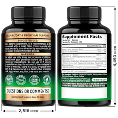 Nutraharmony Mullein leaf extract capsules pictured for daily respiratory wellness