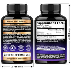 NutraHarmony saffron capsules close-up highlighting pure saffron extract.