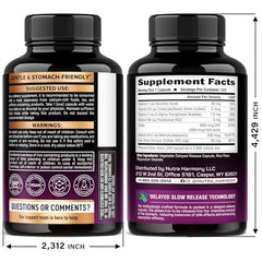 NUTRAHARMONY slow-release iron bottle highlights stomach-friendly formulation.