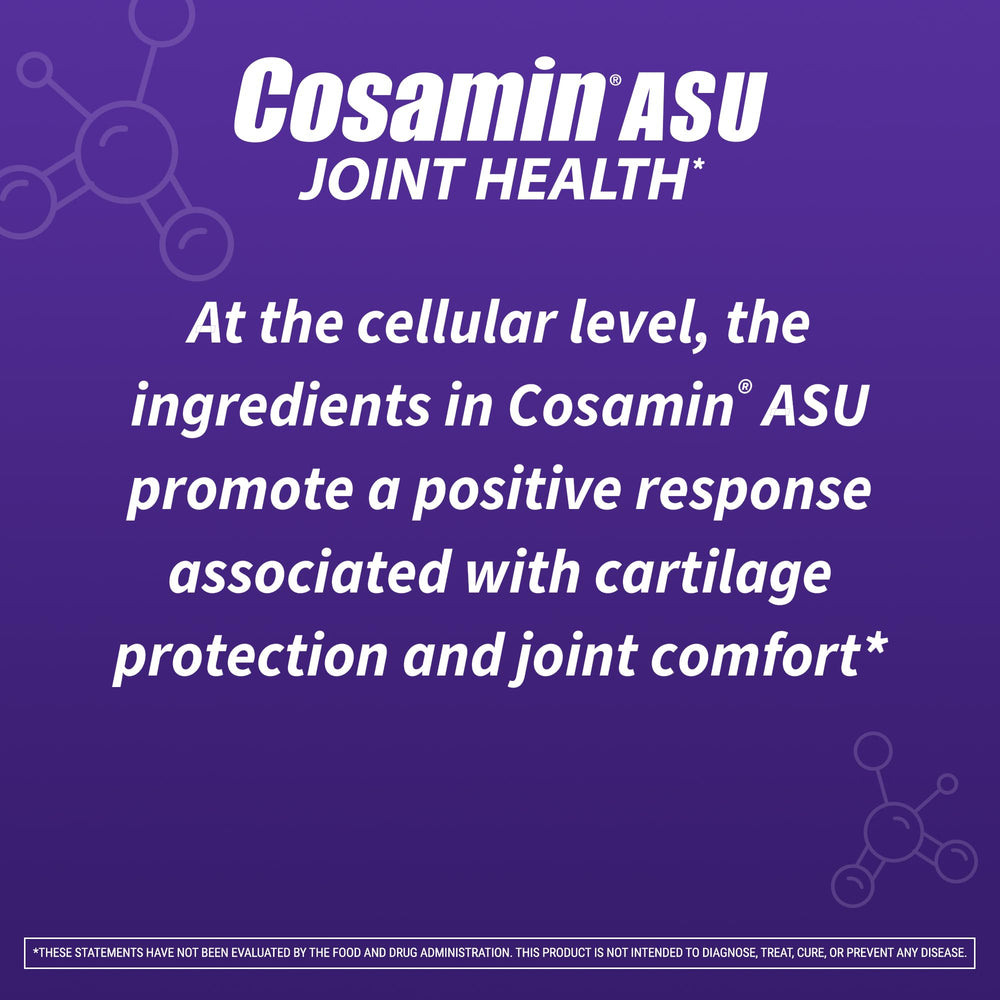 Nutramax Cosamin ASU chondroitin ingredient panel close-up