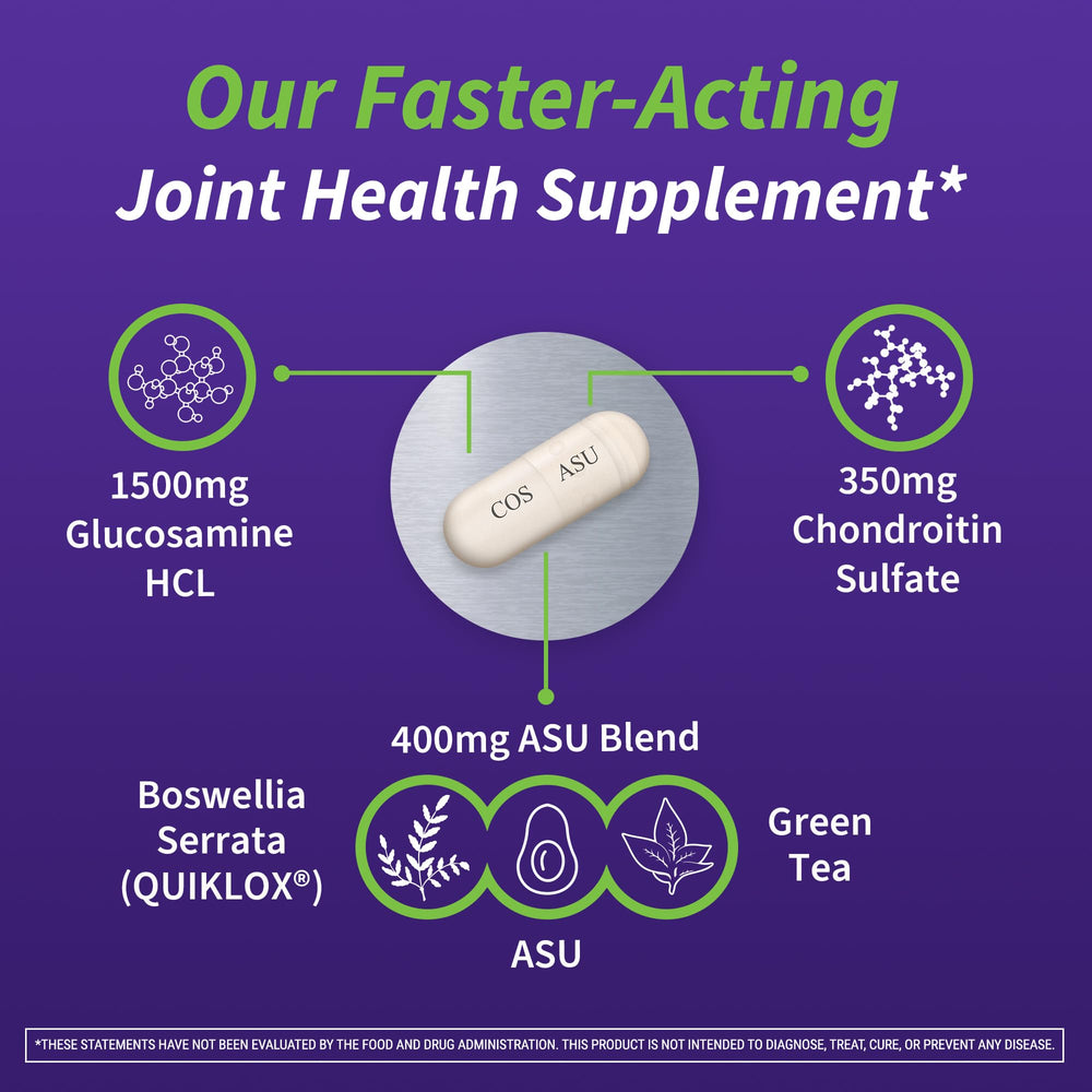 Nutramax Cosamin ASU glucosamine ingredient detail on label