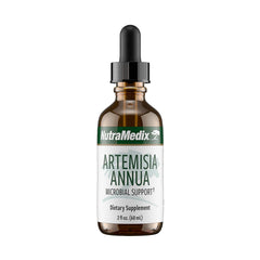 NutraMedix Artemisia Annua bottle label shows purity and quality testing